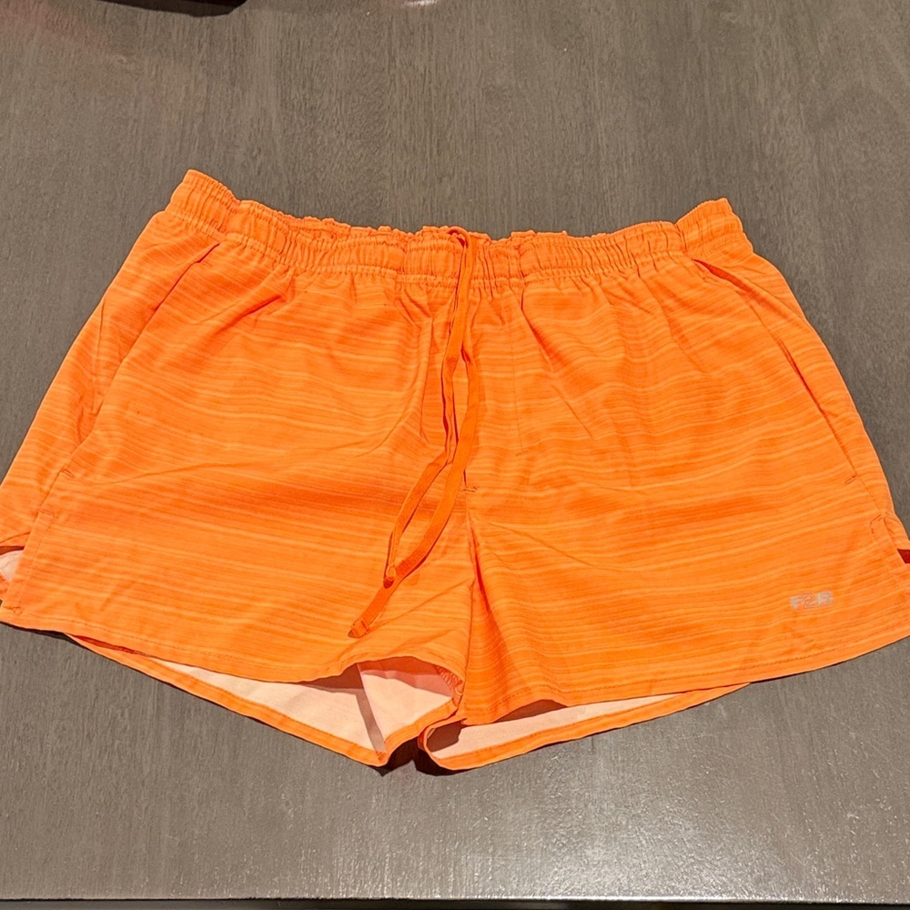 Fit2Run Vibrant Orange Women's Athletic Shorts
